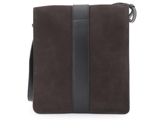 Borsa a tracolla Gucci Tiger Head Marrone Nero - vista 2