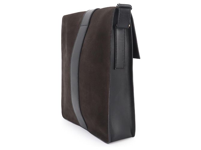 Borsa a tracolla Gucci Tiger Head Marrone Nero - vista 3