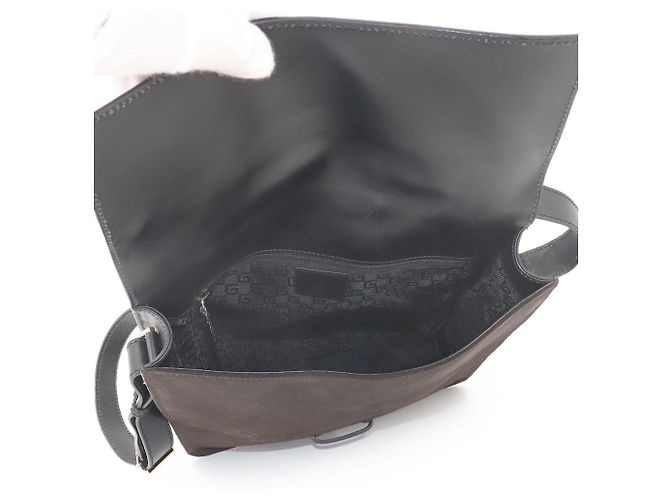 Borsa a tracolla Gucci Tiger Head Marrone Nero - vista 6