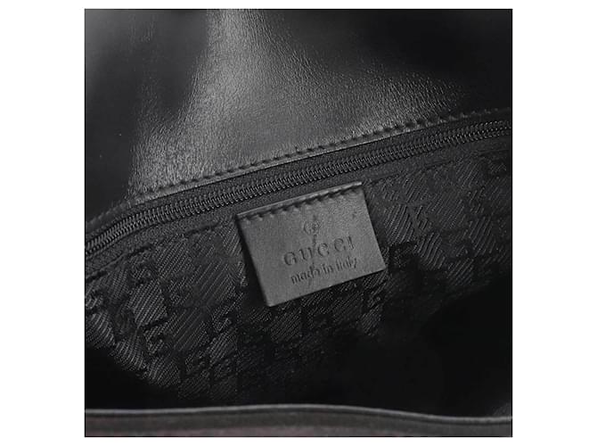 Borsa a tracolla Gucci Tiger Head Marrone Nero - vista 7