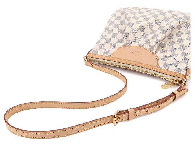 Borsa a Spalla Louis Vuitton Siracusa PM Damier Azur - vista 5