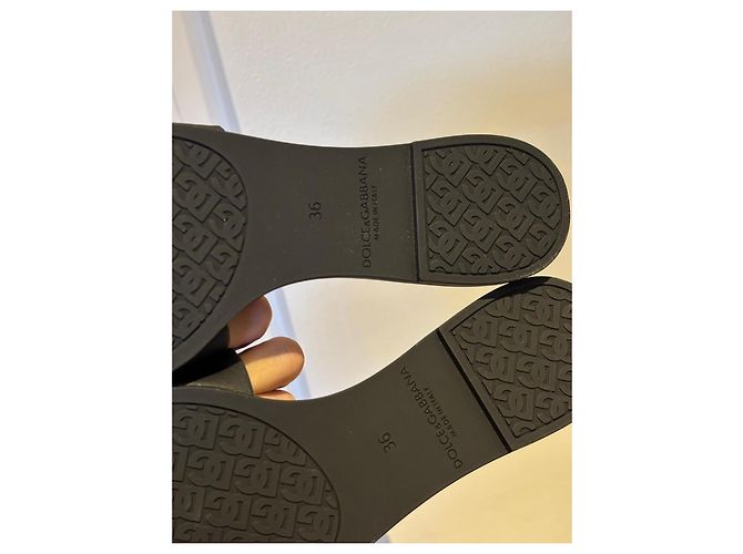 Dolce & Gabbana Ciabatte DG Logo - Nero - vista 4