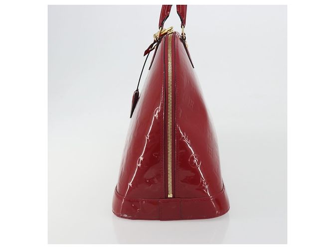 Louis Vuitton Alma Monogram Vernis PM Rosso - vista 3