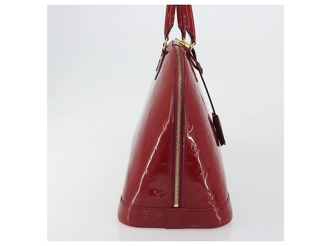 Louis Vuitton Alma Monogram Vernis PM Rosso - vista 4