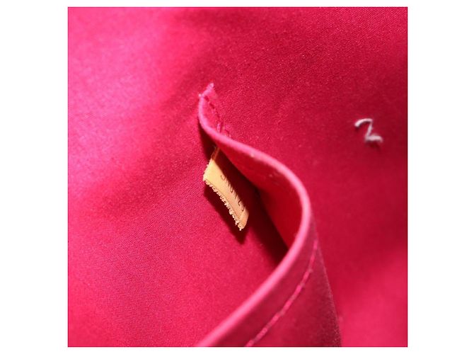 Louis Vuitton Alma Monogram Vernis PM Rosso - vista 7