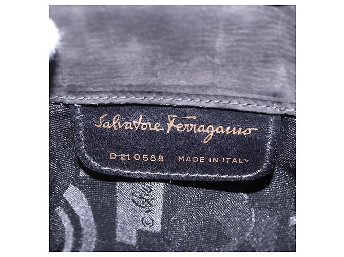 Salvatore Ferragamo Vala Suede Nero - vista 6