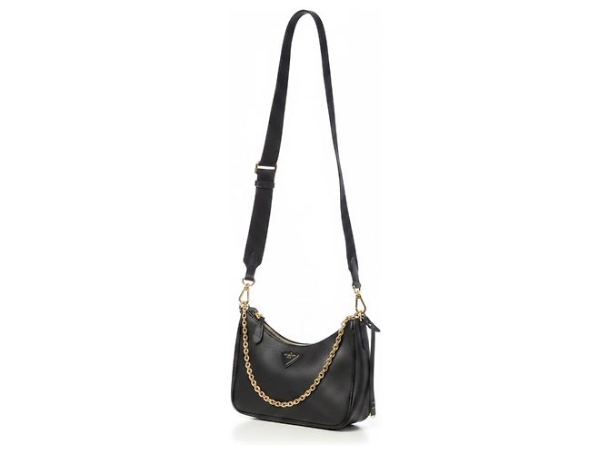 Prada Re-Edition Bolso de hombro de cuero Negro - vista 5