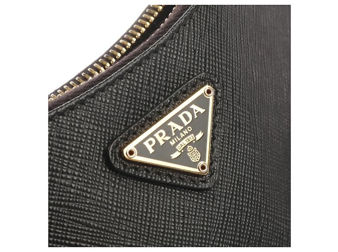 Prada Re-Edition Bolso de hombro de cuero Negro - vista 7