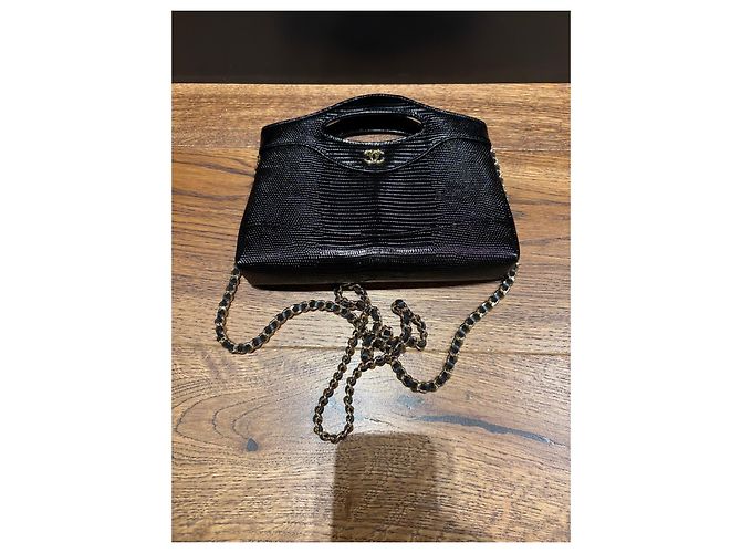 Borsa Chanel 31 Metiers D’art Black Flap Bag con catena Nero - vista 10