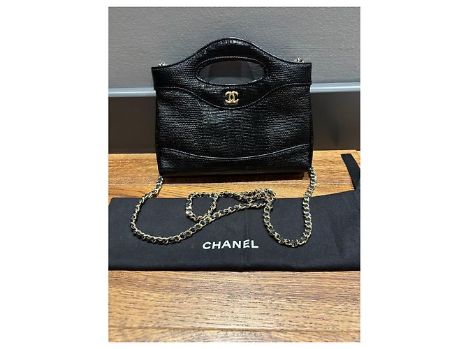Borsa Chanel 31 Metiers D’art Black Flap Bag con catena Nero - vista 13
