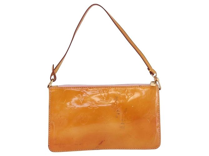Pochette Louis Vuitton Lexington in pelle lucida Rosa - vista 2