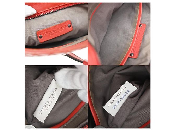 Bottega Veneta Flat Messenger Intrecciato Nappa Medium Rosso - vista 6
