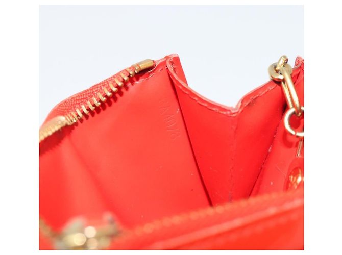 Louis Vuitton Pochette clés NM Monogram Vernis Patent Leather Naranja - vista 7
