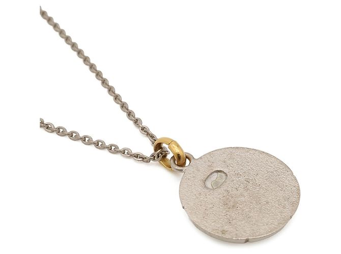 Collana con catena e placca tonda Chanel Coco Mark - vista 5