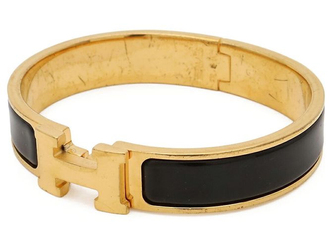 Hermès Hermes Clic H PM Armband Schwarz Golden - Ansicht 3