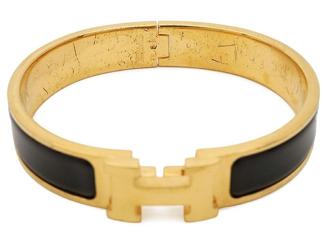 Hermès Hermes Clic H PM Armband Schwarz Golden - Ansicht 6