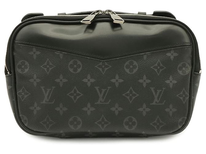 Marsupio Louis Vuitton Monogram Eclipse Marrone Nero - vista 2
