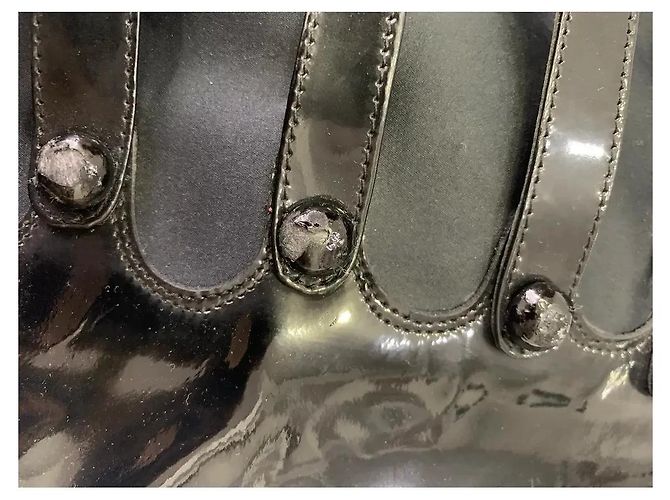 Le Silla Botas altas de charol negro - vista 3