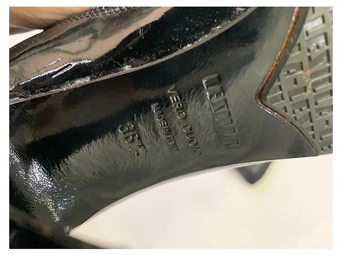 Le Silla Botas altas de charol negro - vista 7