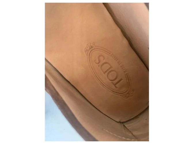 Mocassini Tod's in scamosciato marrone - vista 3