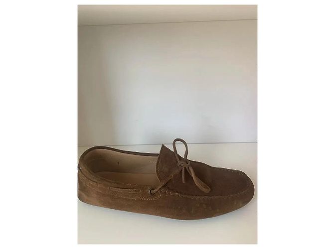 Mocassini Tod's in scamosciato marrone - vista 5