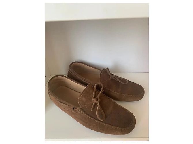 Mocassini Tod's in scamosciato marrone - vista 6