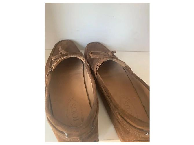 Mocassini Tod's in scamosciato marrone - vista 8