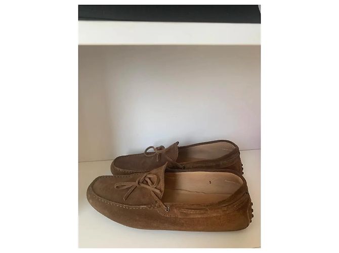 Mocassini Tod's in scamosciato marrone - vista 9