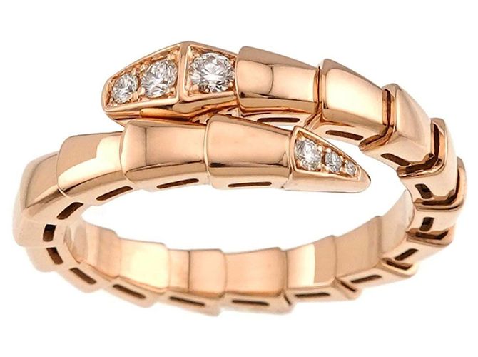 Bulgari Anel de banda Serpenti Viper com diamante Bvlgari - vista 2