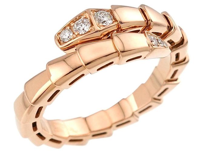 Bulgari Anel de banda Serpenti Viper com diamante Bvlgari - vista 4