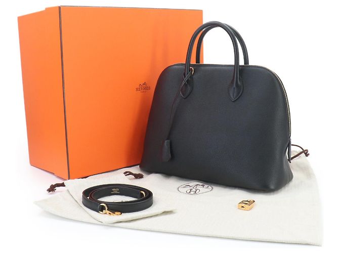 Hermès Hermes Bolide 1923 30 Hand-/Schultertasche Schwarz - Ansicht 2