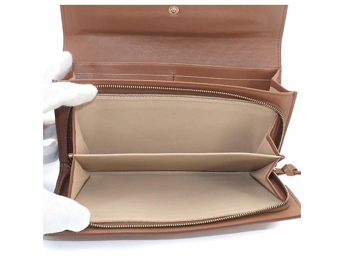 Bottega Veneta Intrecciato Brauner Bi-fold Long Wallet - Ansicht 8