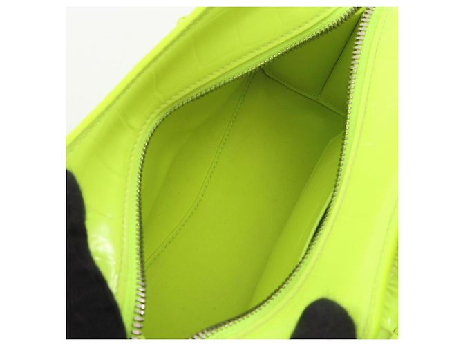 Borsa a 2 vie Balenciaga Neo Class City Mini Neon Color Giallo - vista 3