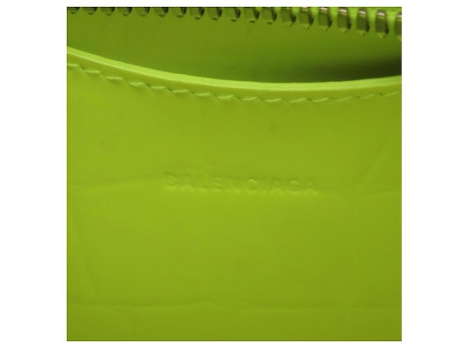 Borsa a 2 vie Balenciaga Neo Class City Mini Neon Color Giallo - vista 4