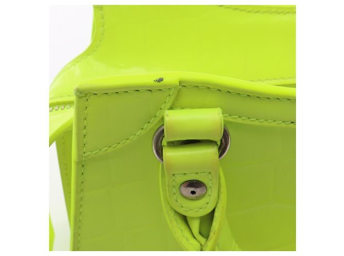 Borsa a 2 vie Balenciaga Neo Class City Mini Neon Color Giallo - vista 9