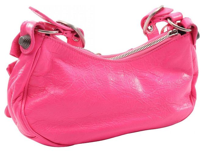 Borsa a tracolla Balenciaga LE CAGOLE XS Ribbon Rosa - vista 2