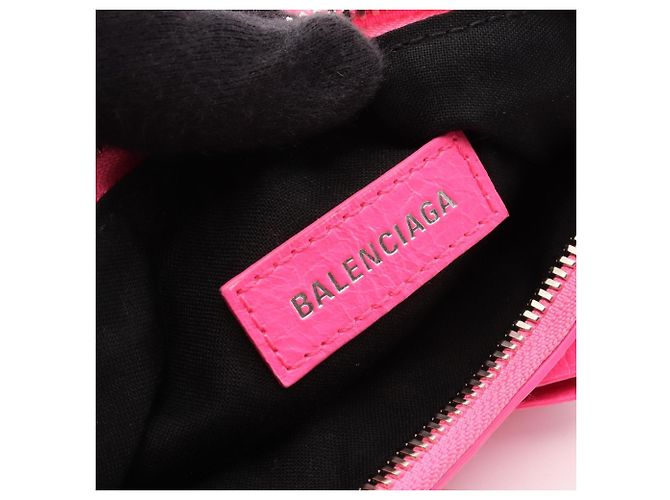 Borsa a tracolla Balenciaga LE CAGOLE XS Ribbon Rosa - vista 4