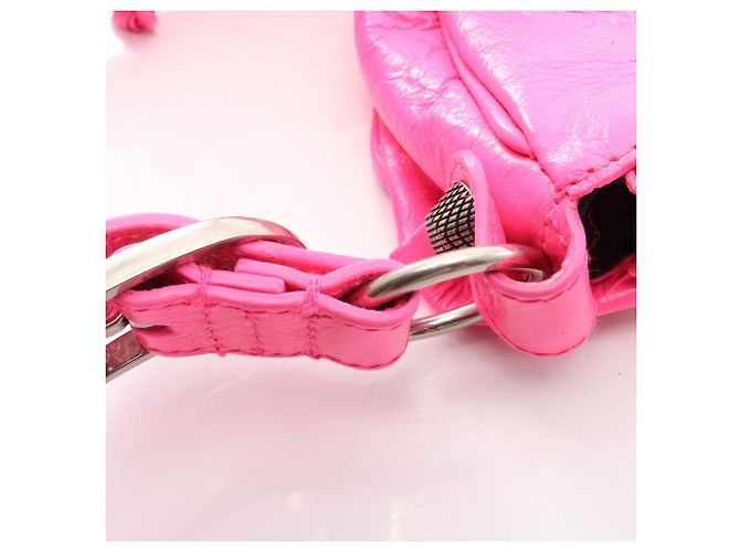 Borsa a tracolla Balenciaga LE CAGOLE XS Ribbon Rosa - vista 5