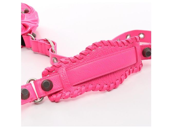 Borsa a tracolla Balenciaga LE CAGOLE XS Ribbon Rosa - vista 9