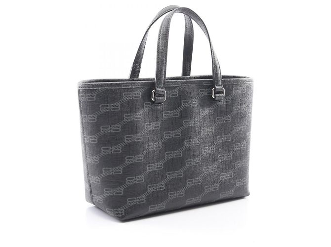 Borsa a mano 2-Way Signature Small Shopper Balenciaga Marrone Nero - vista 2