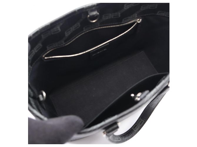 Borsa a mano 2-Way Signature Small Shopper Balenciaga Marrone Nero - vista 3
