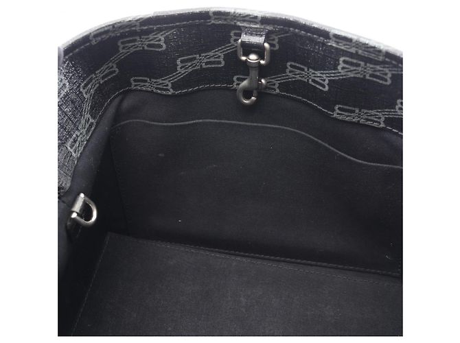 Borsa a mano 2-Way Signature Small Shopper Balenciaga Marrone Nero - vista 5