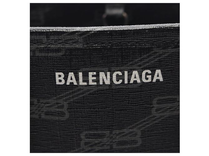 Borsa a mano 2-Way Signature Small Shopper Balenciaga Marrone Nero - vista 7