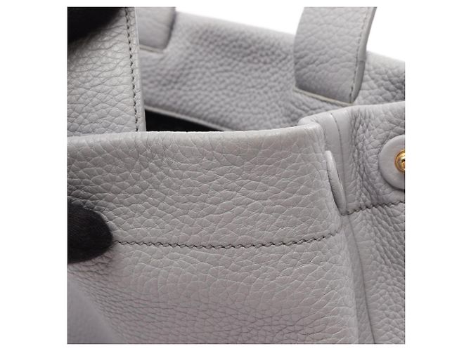 Borsa Tote in pelle VIT DAINO Prada Blu - vista 7
