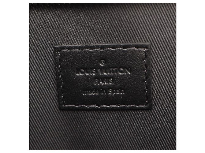 Tote Weekend PM Louis Vuitton Monogram Macassar Marrone Nero - vista 4