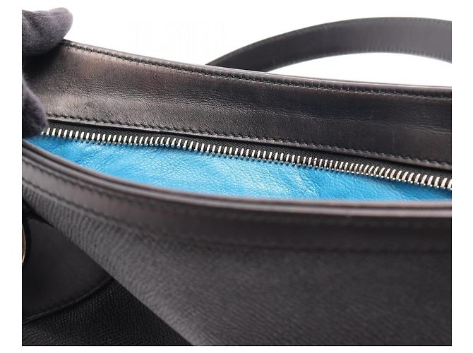Bulgari Borsa a mano in pelle nera Bvlgari Nero - vista 5