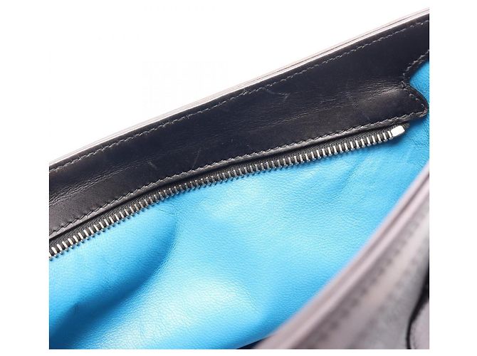 Bulgari Borsa a mano in pelle nera Bvlgari Nero - vista 7
