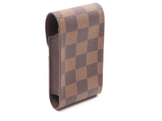 Louis Vuitton Damier Ebene Leather Cigarette Case Brown - view 2