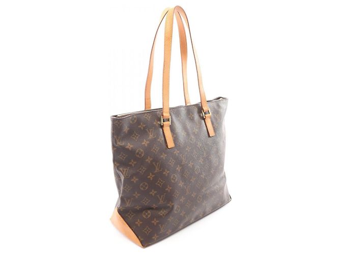 Borsa Cabas Mezzo Monogram Louis Vuitton Marrone - vista 2