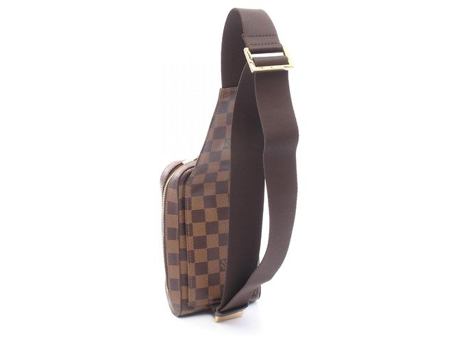 Marsupio Louis Vuitton Geronimos Damier Ebene Marrone - vista 2